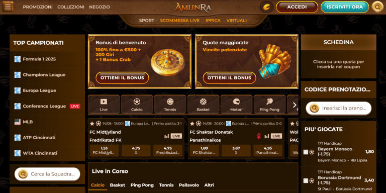 AmunRa online casino non AAMS