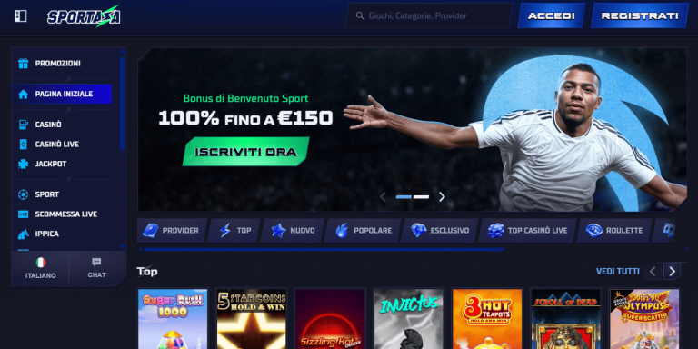 Sportaza online casino non AAMS